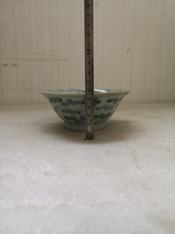 古玩陶瓷青花花卉紋碗拍賣,當前價格567元