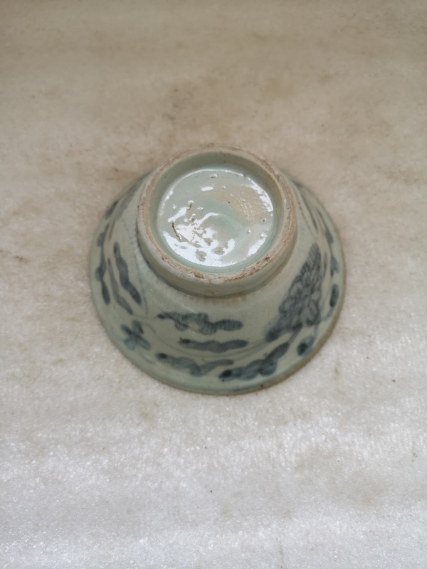 古玩陶瓷青花花卉紋碗拍賣,當前價格567元