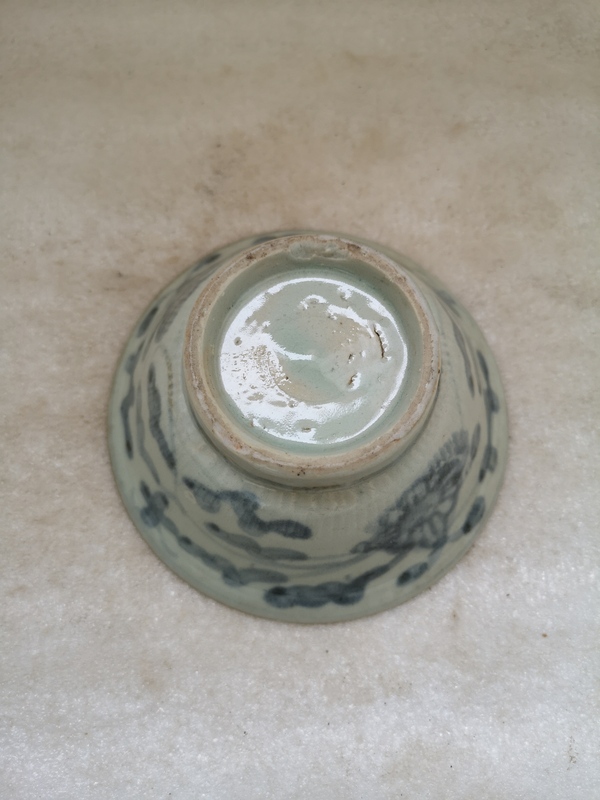 古玩陶瓷青花花卉紋碗拍賣,當前價格567元