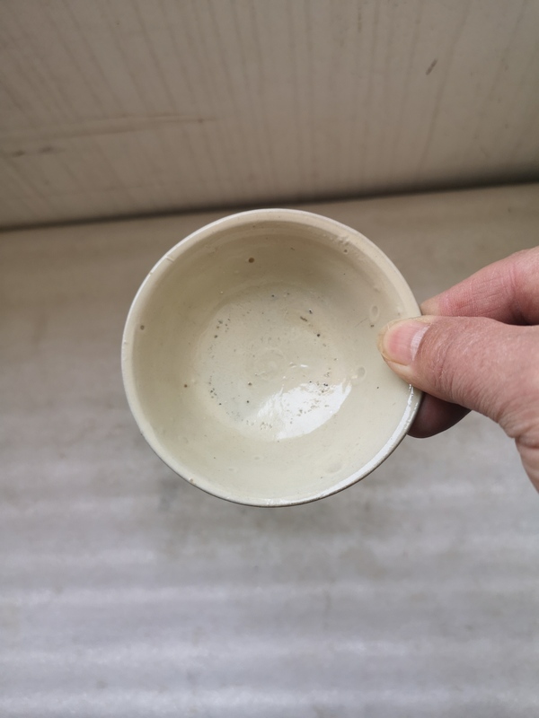 古玩陶瓷磁州窯白釉碗拍賣,當前價格580元