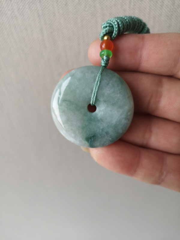 古玩玉器翡翠平安扣拍賣,當前價格580元