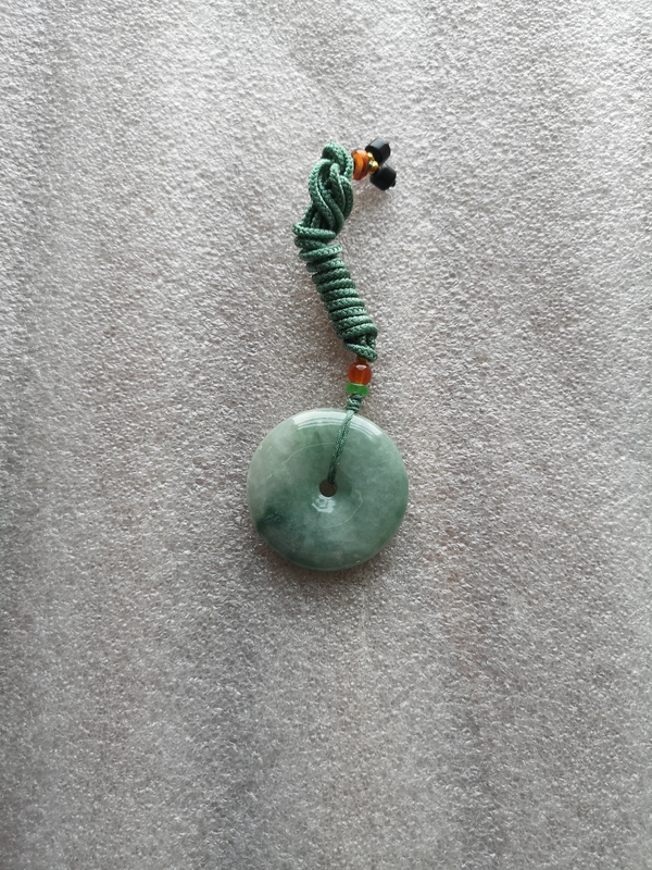 古玩玉器翡翠平安扣拍賣,當前價格580元