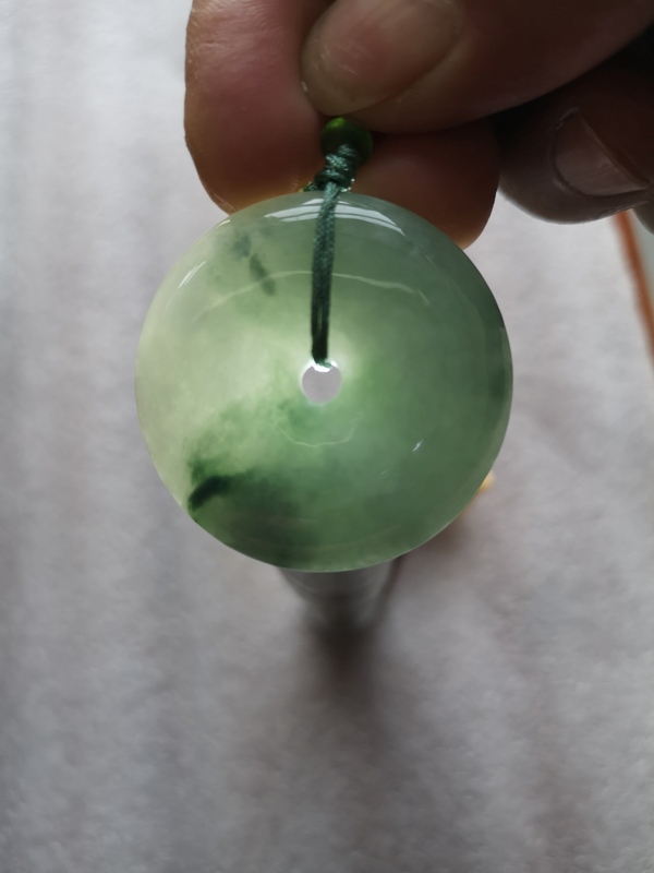 古玩玉器翡翠平安扣拍賣,當前價格580元
