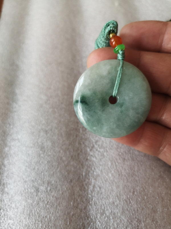 古玩玉器翡翠平安扣拍賣,當前價格580元