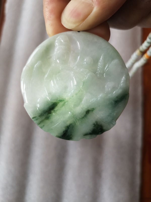 古玩玉器觀音牌子拍賣,當前價格678元