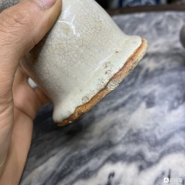 古玩陶瓷哥釉燭臺拍賣,當前價格4600元