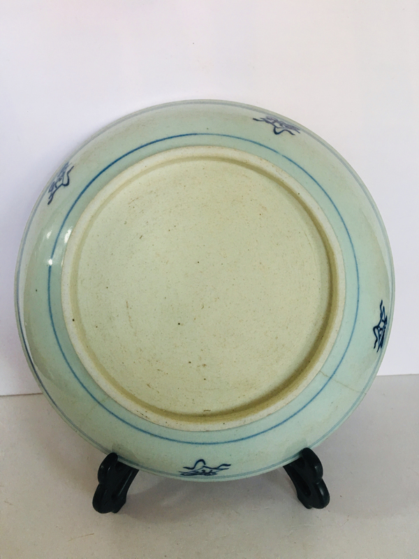 古玩陶瓷精品壽字紋青花大盤拍賣,當(dāng)前價(jià)格5888元