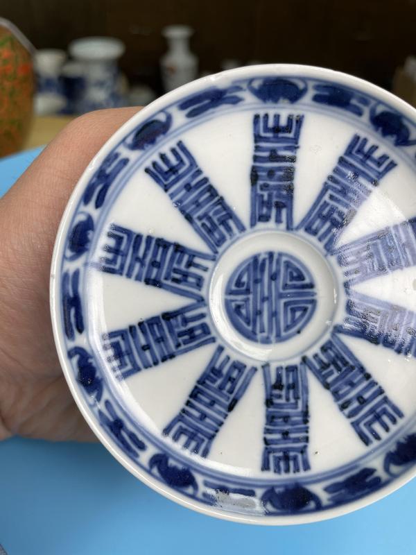 古玩陶瓷清光緒 二級(jí)官青花長(zhǎng)壽紋盤(pán)拍賣(mài),當(dāng)前價(jià)格1500元