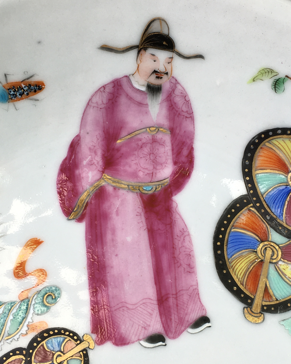 古玩陶瓷道光人物紋廣彩大盤拍賣,當(dāng)前價(jià)格5888元