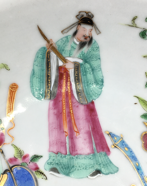 古玩陶瓷道光人物紋廣彩大盤拍賣,當(dāng)前價(jià)格5888元