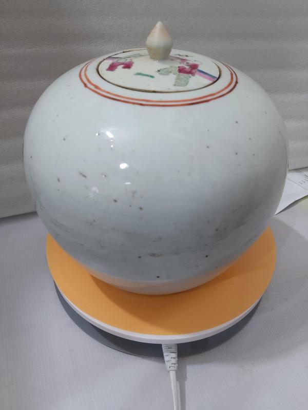 古玩陶瓷人物紋粉彩西瓜罐拍賣,當前價格5880元
