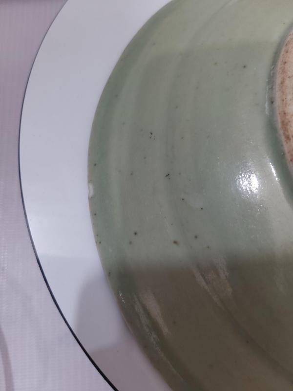 古玩陶瓷成化年制四字雙行青花款山水紋盤拍賣,當前價格1880元