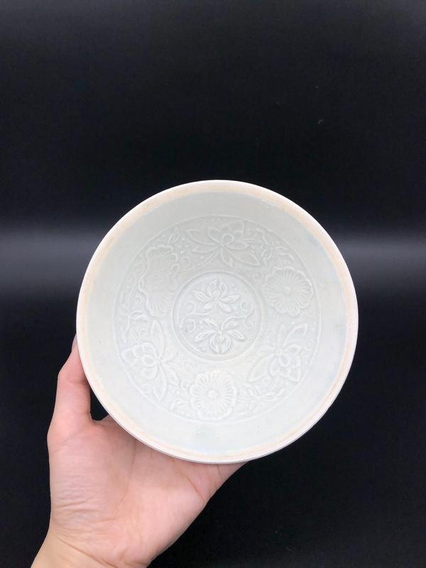 古玩轉賣宋影青釉模印花卉紋碗拍賣，當前價格580元