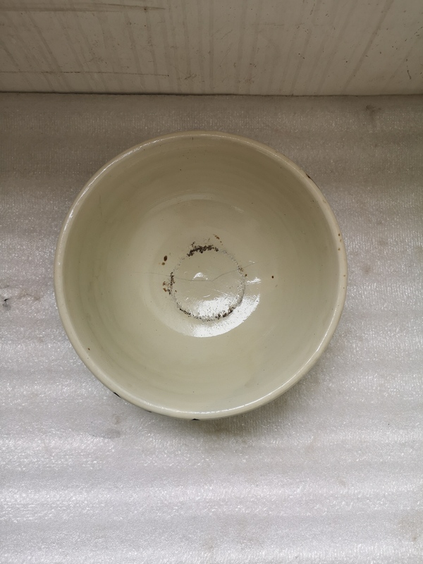 古玩陶瓷磁州窯福壽字紋碗拍賣,當前價格298元