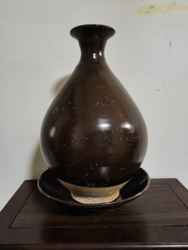 古玩陶瓷明元·茶葉末釉玉壺春瓶拍賣,當(dāng)前價格7800元