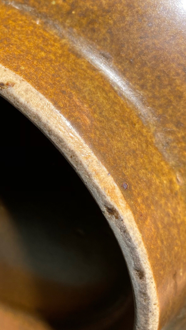 古玩陶瓷清代茶葉末釉大碗拍賣,當前價格888元