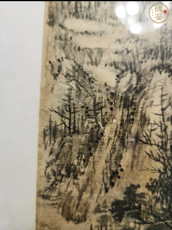 古玩字畫張成山水真品鑒賞圖