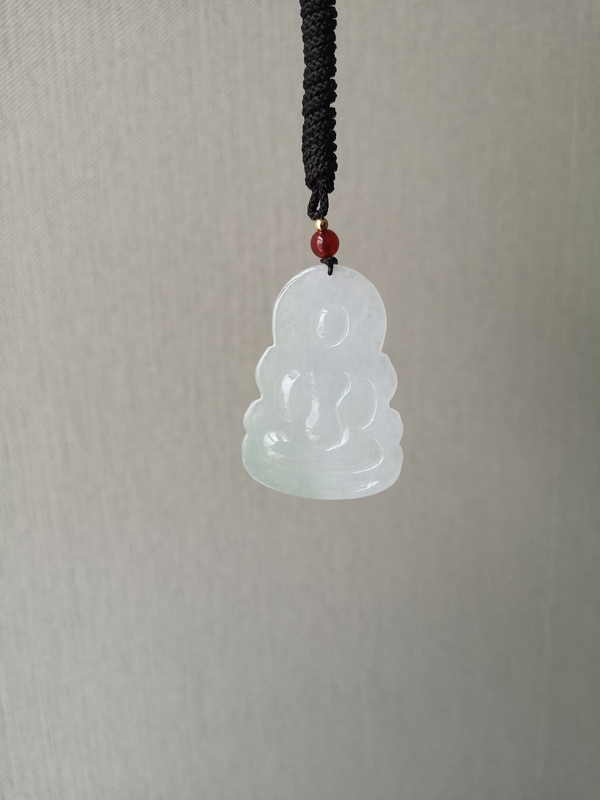 古玩玉器翡翠觀音拍賣,當前價格1100元