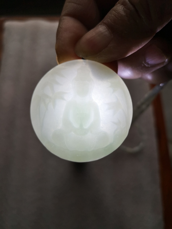 古玩玉器觀音牌子拍賣,當前價格580元