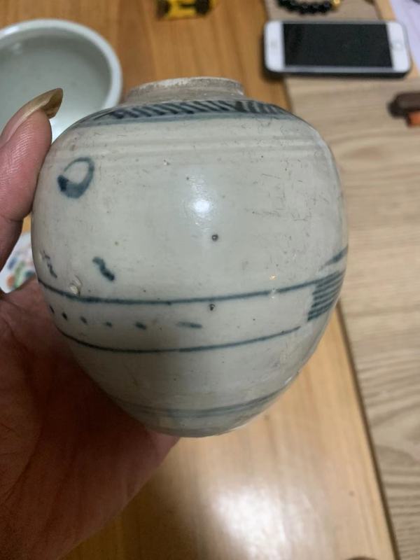 古玩陶瓷青花山水紋罐拍賣,當前價格1111元