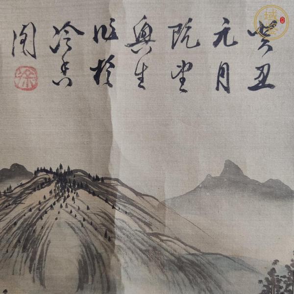 古玩字畫(huà)溪山訪友真品鑒賞圖