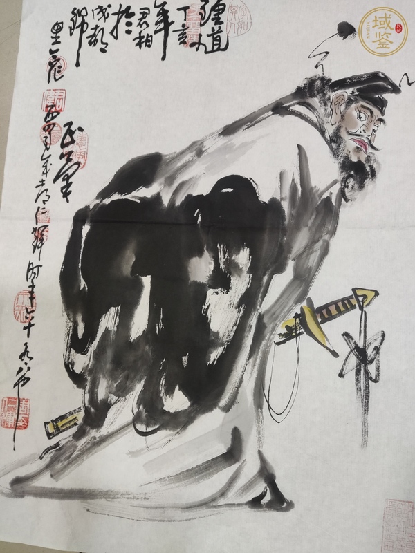 古玩字畫鐘馗真品鑒賞圖