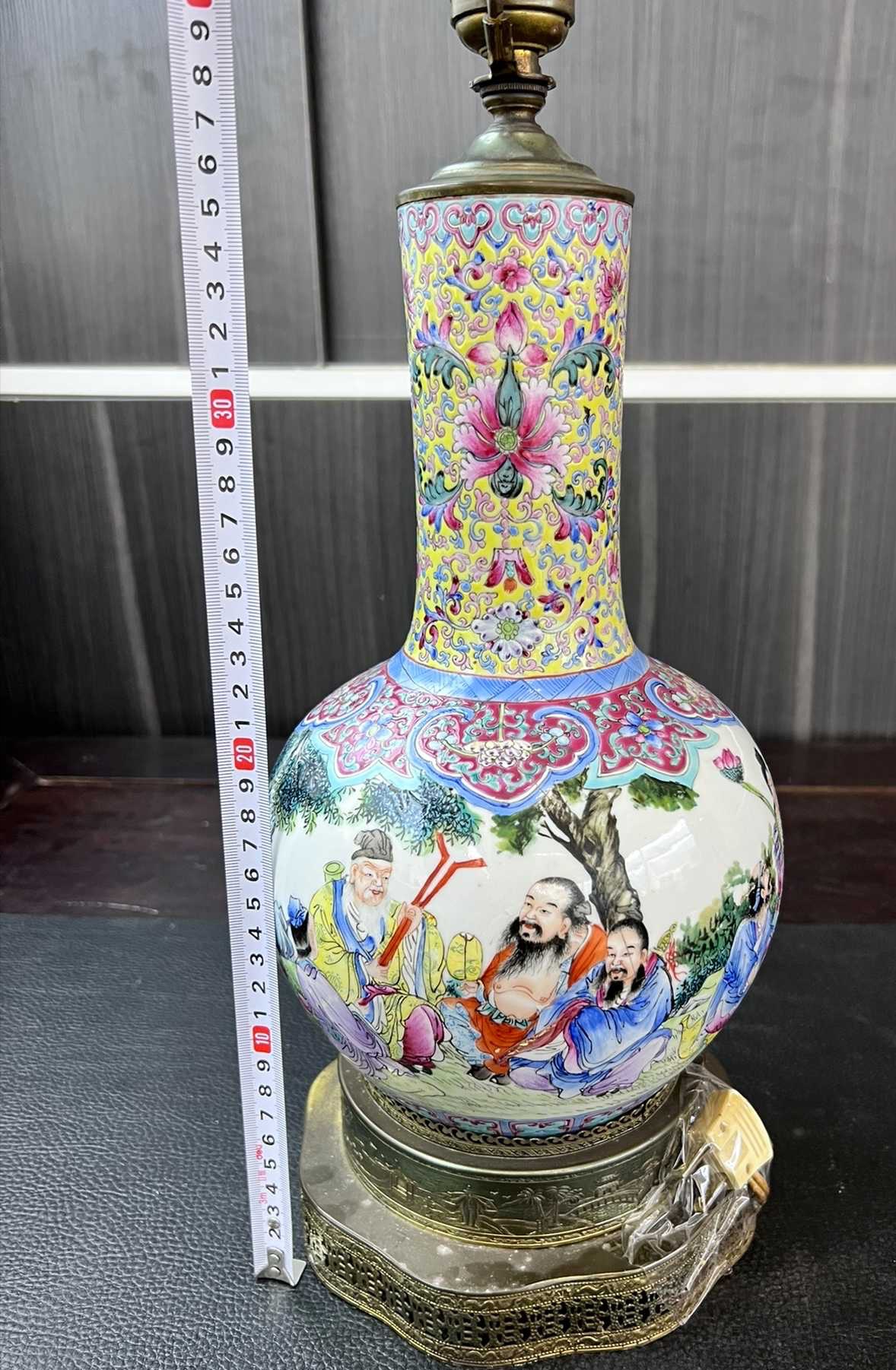 中国 中国景徳鎮 粉彩 花鳥文 天球瓶 M R5862B - 美術品