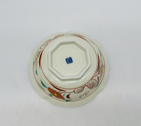 古玩陶瓷花卉紋五彩碗拍賣,當前價格150元