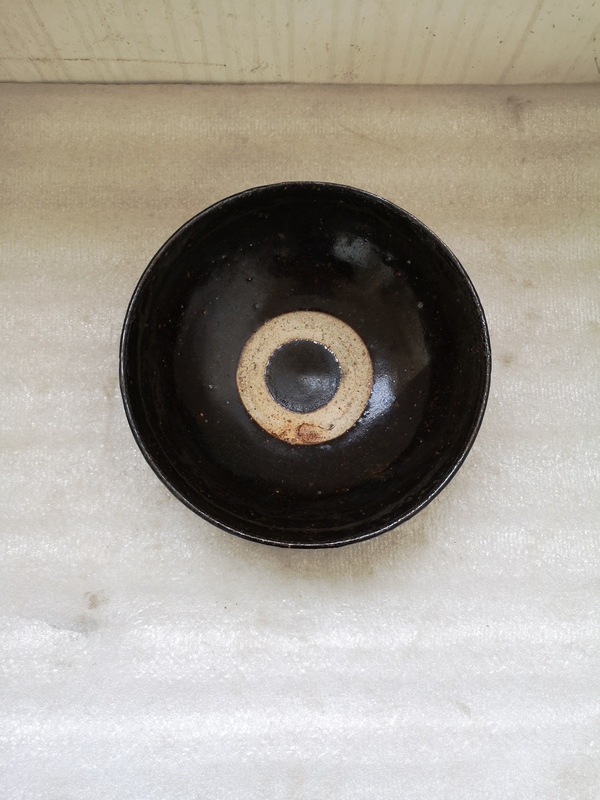 古玩陶瓷磁州窯黑釉斗笠碗拍賣,當前價格789元