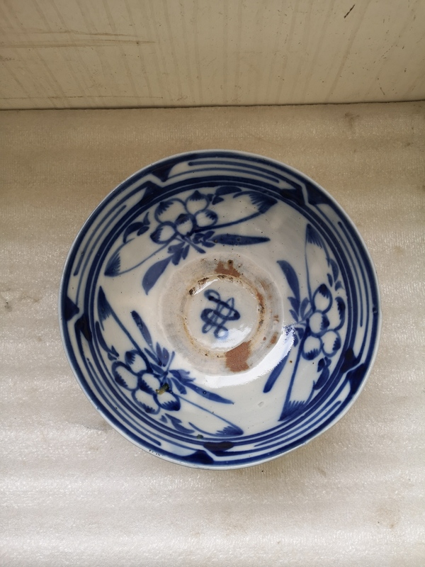 古玩陶瓷磁州窯青花花卉紋碗拍賣,當(dāng)前價(jià)格789元