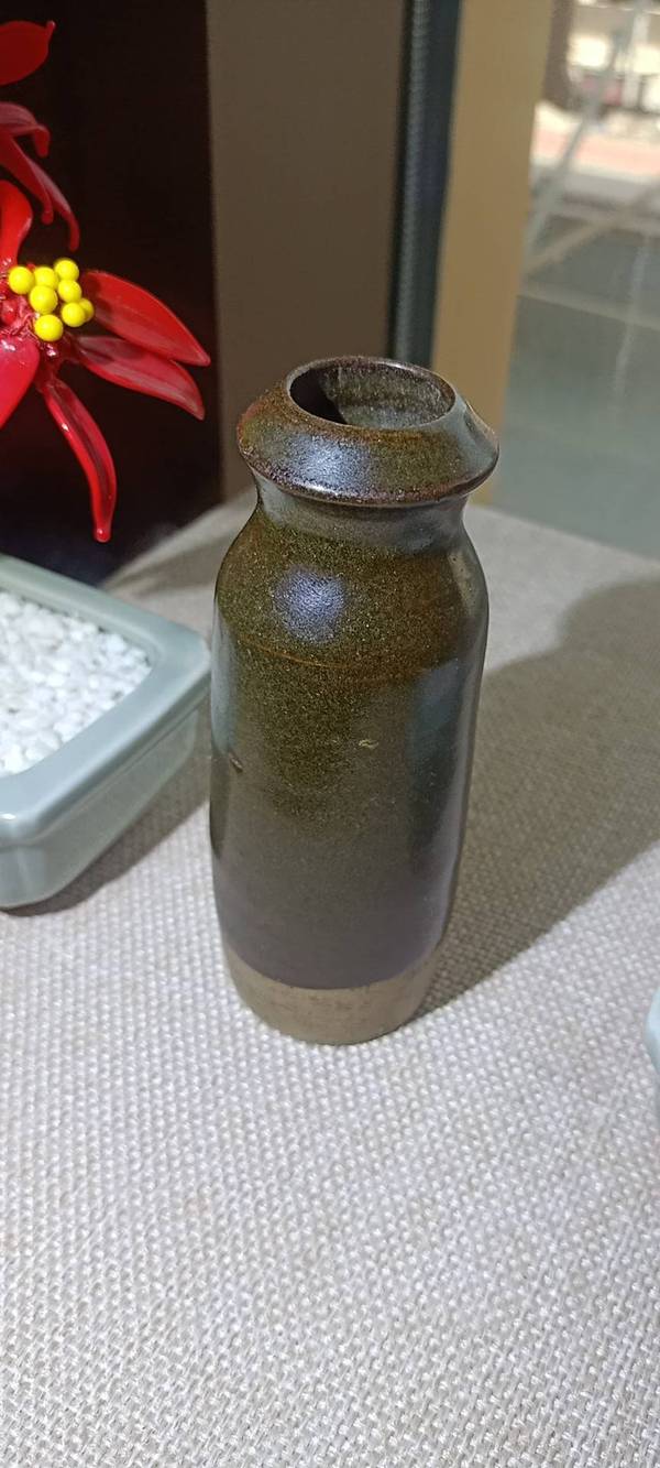 古玩陶瓷明代茶葉末釉瓶拍賣，當前價格1200元