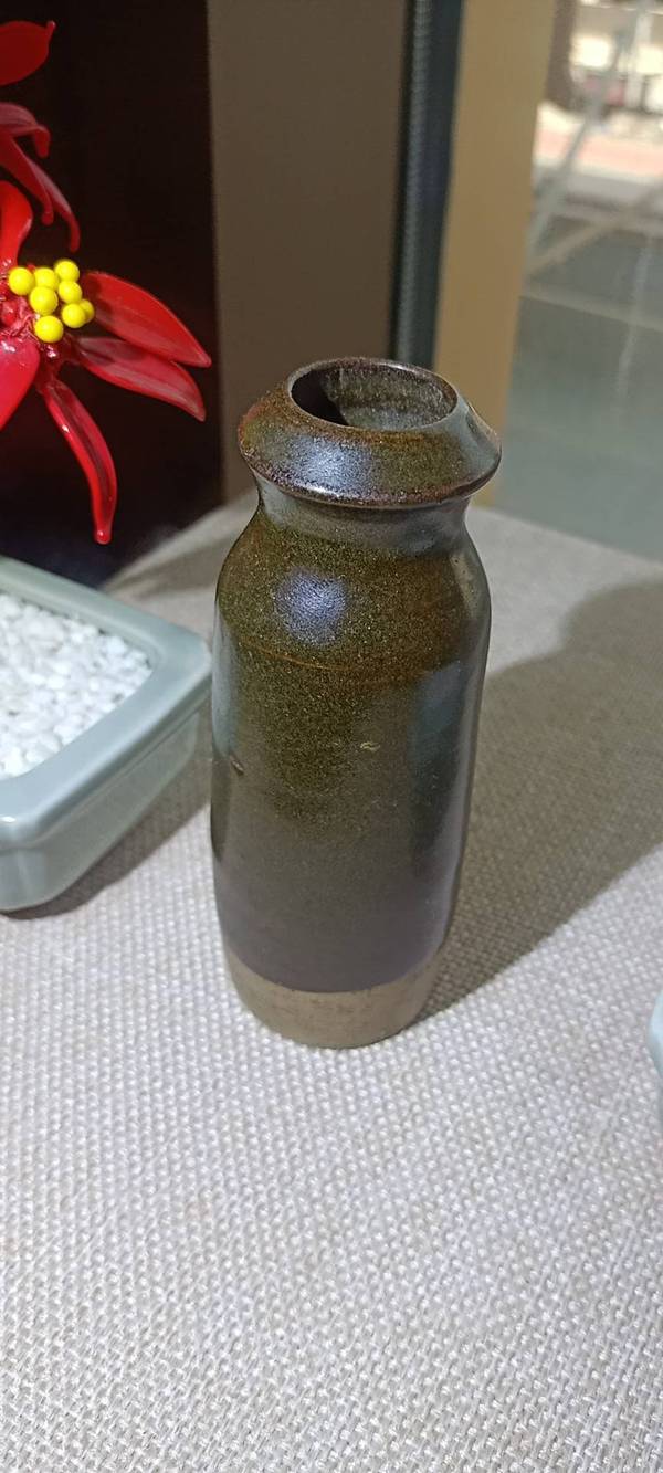 古玩陶瓷明代茶葉末釉瓶拍賣,當前價格999元