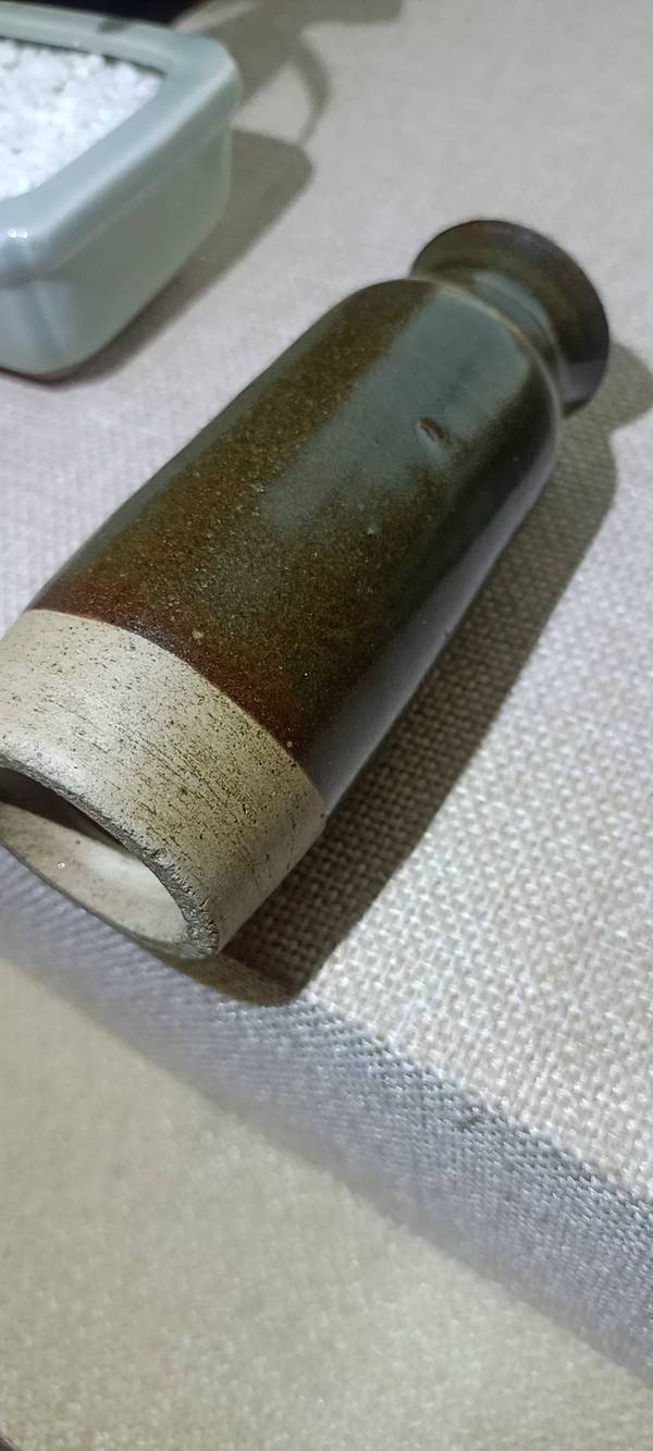 古玩陶瓷明代茶葉末釉瓶拍賣,當前價格999元