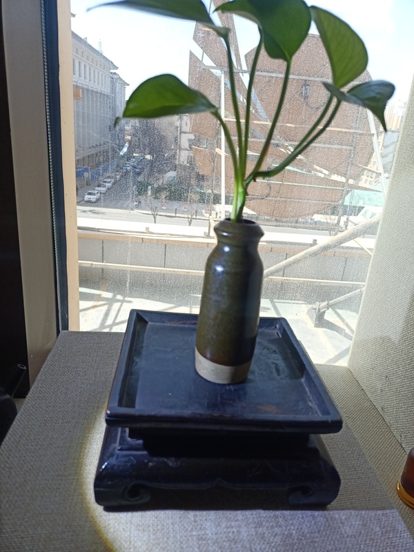 古玩陶瓷明代茶葉末釉瓶拍賣,當前價格999元