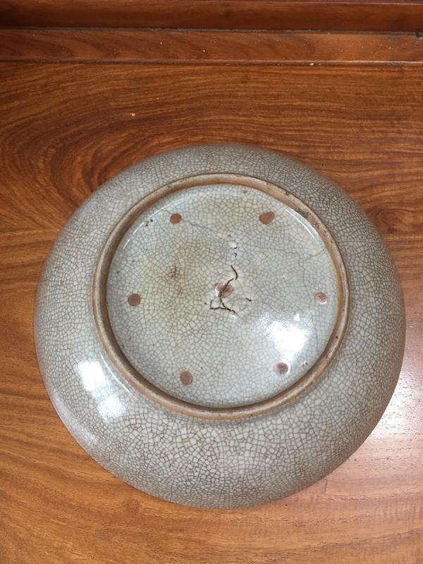 古玩陶瓷哥釉七星大盤拍賣,當前價格1888元