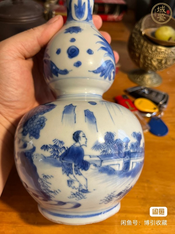 古玩陶瓷青花葫蘆瓶真品鑒賞圖