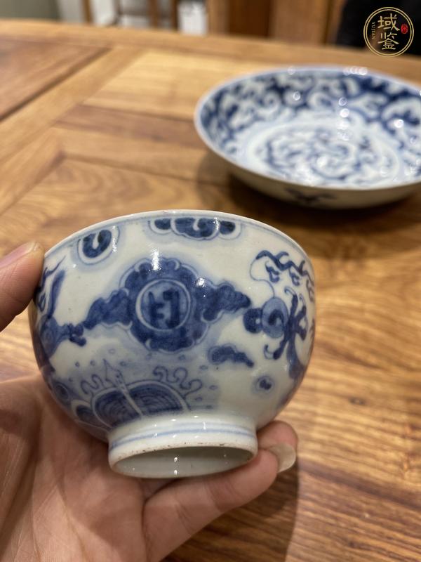 古玩陶瓷青花龍馬碗真品鑒賞圖