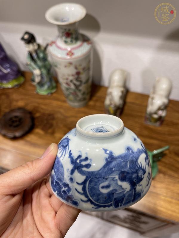 古玩陶瓷青花龍馬碗真品鑒賞圖