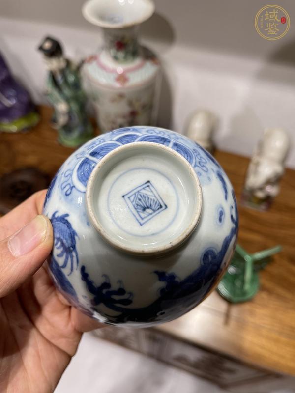 古玩陶瓷青花龍馬碗真品鑒賞圖