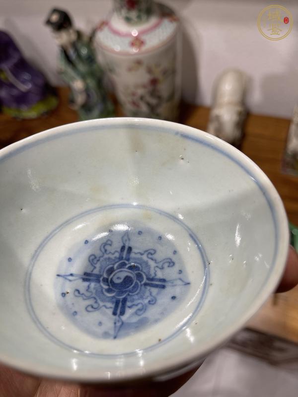 古玩陶瓷青花龍馬碗真品鑒賞圖