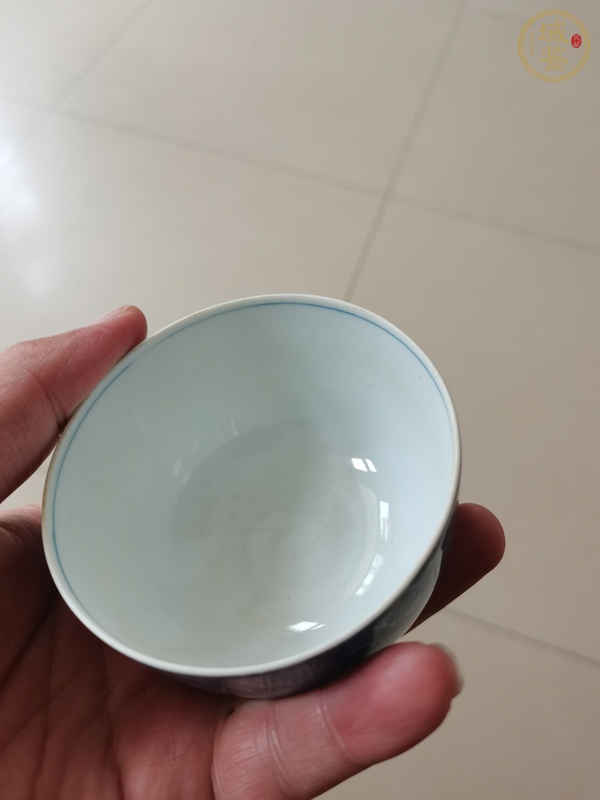 古玩陶瓷青花杯真品鑒賞圖