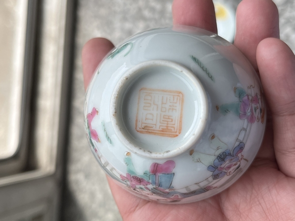 古玩陶瓷粉彩仕女人物圖杯四只拍賣,當前價格2800元