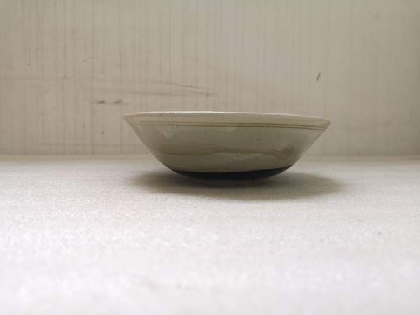 古玩陶瓷磁州窯白釉黑花碗拍賣,當前價格750元