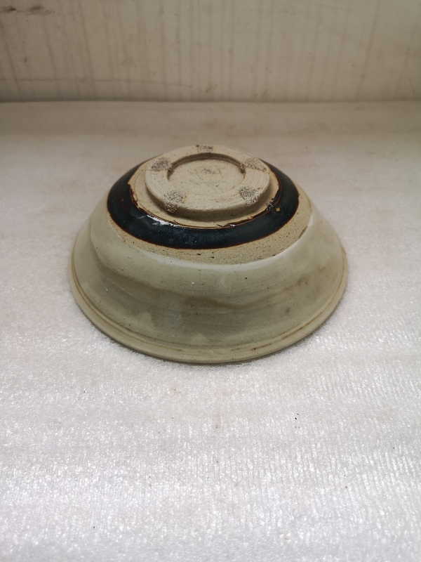 古玩陶瓷磁州窯白釉黑花碗拍賣,當前價格750元