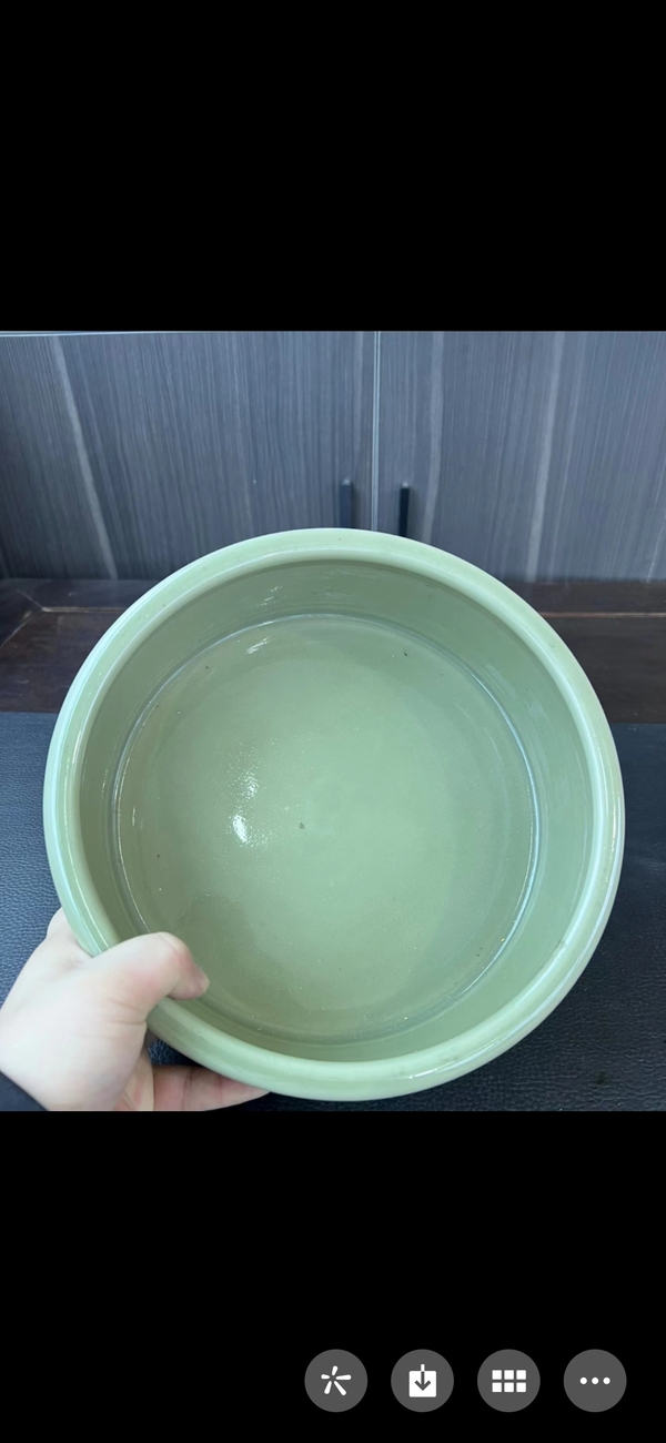 古玩陶瓷冬青釉刻花洗拍賣,當前價格8800元