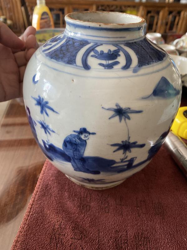 古玩陶瓷明晚期五子登科人物罐拍賣,當前價格42000元