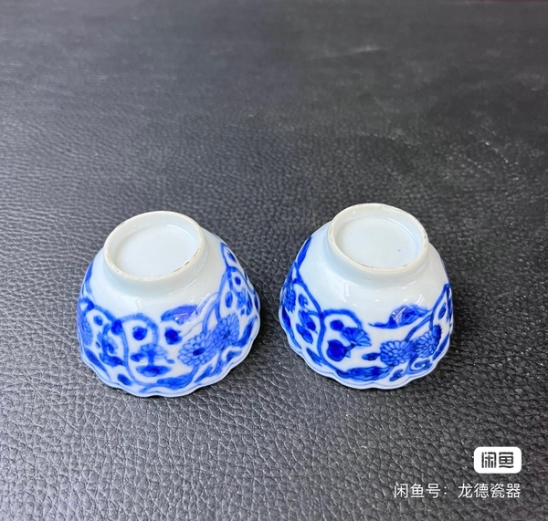 古玩陶瓷康熙花卉紋青花杯拍賣，當(dāng)前價格2600元