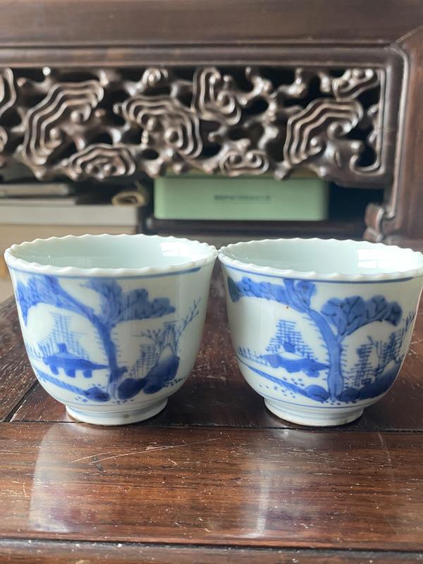 古玩轉賣清乾隆?大寫意山水鐘式杯拍賣，當前價格13000元