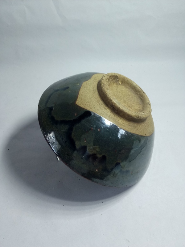 古玩陶瓷??????清~磁州窯窯變黑釉碗拍賣,當前價格288元