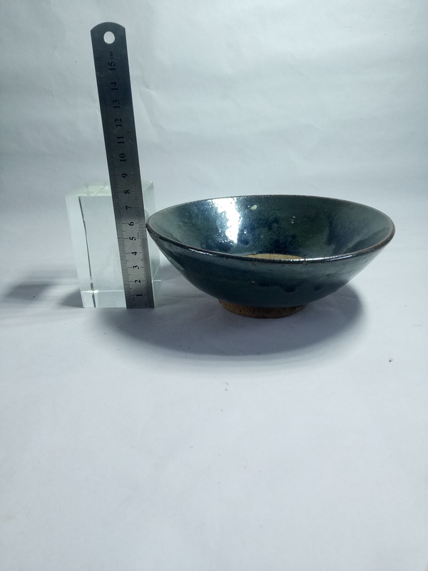古玩陶瓷??????清~磁州窯窯變黑釉碗拍賣,當前價格288元
